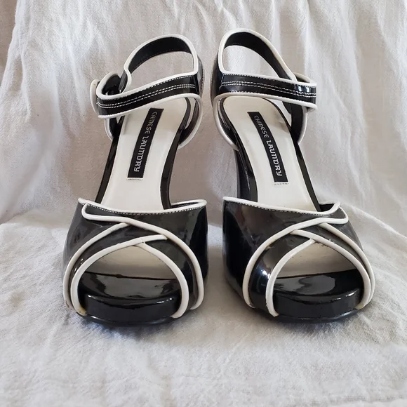 Chinese Laundry Black and White Heels - Picture 4 of 8